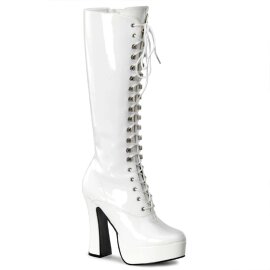 Pleaser ELECTRA-2020 White Patent EU-38 / US-8