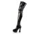 Pleaser ELECTRA-3000Z Black Stretch Patent EU-42 / US-12