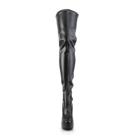 Pleaser ELECTRA-3000Z Black Stretch Faux Leather EU-42 /...
