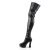 Pleaser ELECTRA-3000Z Black Stretch Faux Leather EU-38 / US-8