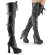 Pleaser ELECTRA-3028 Black Stretch Faux Leather EU-38 / US-8