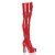 Pleaser ELECTRA-3028 Red Stretch Patent EU-39 / US-9
