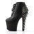 Pleaser FEARLESS-700-28 Black Faux Leather/Black Matte EU-40 / US-10