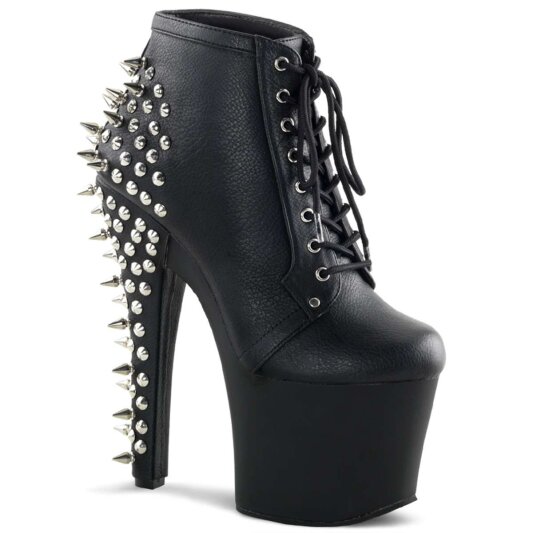 Pleaser FEARLESS-700-28 Black Faux Leather/Black Matte EU-35 / US-5
