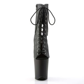 Pleaser FLAMINGO-1016 Black Faux Leather/Black Matte...