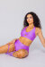AMBR Designs Garter Highs Shorts Violet