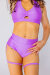 AMBR Designs Garter Highs Shorts Violet
