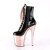 Pleaser FLAMINGO-1020 Black Patent/Rose Gold Chrome EU-35 / US-5