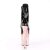 Pleaser FLAMINGO-1020 Black Patent/Rose Gold Chrome EU-35 / US-5