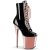 Pleaser FLAMINGO-1020 Black Patent/Rose Gold Chrome EU-37 / US-7