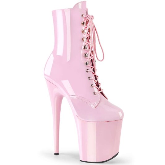 Pleaser FLAMINGO-1020 Baby Pink Patent/Baby Pink EU-35 / US-5