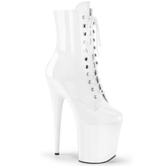 Pleaser FLAMINGO-1020 White Patent/White EU-42 / US-12
