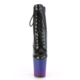 Pleaser FLAMINGO-1020BP Black Faux Leather/Blue-Purple Ombre EU-35 / US-5