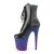 Pleaser FLAMINGO-1020BP Black Faux Leather/Blue-Purple Ombre EU-35 / US-5