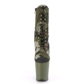 Pleaser FLAMINGO-1020CAMO Green Camo Fabric/Dark Olive...