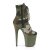 Pleaser FLAMINGO-1020CAMO Green Camo Fabric/Dark Olive Matte EU-35 / US-5