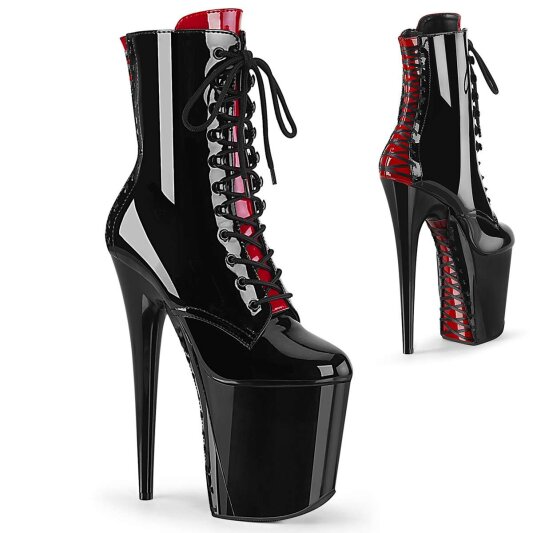 Pleaser FLAMINGO-1020FH Black Patent/Black EU-40 / US-10