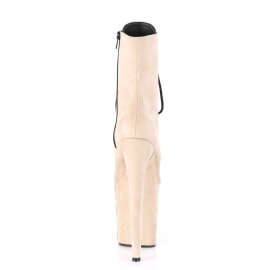 Pleaser FLAMINGO-1020FS Beige Faux Suede/Beige Faux Suede EU-37 / US-7