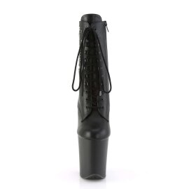 Pleaser FLAMINGO-1020PK Black Faux Leather/Black Matte...