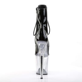 Pleaser FLAMINGO-1021 Black Patent/Clear EU-35 / US-5