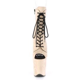 Pleaser FLAMINGO-1021FS Beige Faux Suede/Beige Faux Suede...