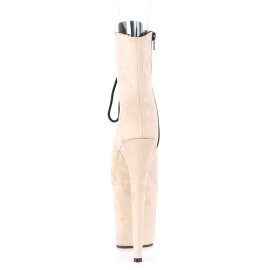 Pleaser FLAMINGO-1021FS Beige Faux Suede/Beige Faux Suede EU-37 / US-7