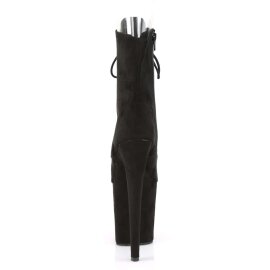 Pleaser FLAMINGO-1021FS Black Faux Suede/Black Faux Suede EU-35 / US-5