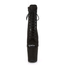 Pleaser FLAMINGO-1021FS Black Faux Suede/Black Faux Suede...