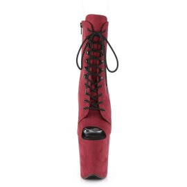 Pleaser FLAMINGO-1021FS Burgundy Faux Suede/Burgundy Faux Suede EU-35 / US-5