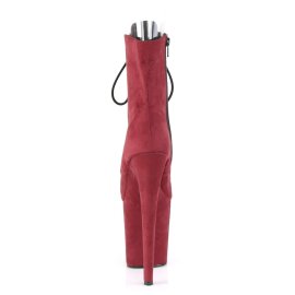 Pleaser FLAMINGO-1021FS Burgundy Faux Suede/Burgundy Faux Suede EU-37 / US-7