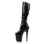 Pleaser FLAMINGO-2000 Black Stretch Patent/Black EU-37 / US-7