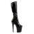 Pleaser FLAMINGO-2000 Black Stretch Patent/Black EU-37 / US-7