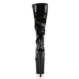 Pleaser FLAMINGO-2023 Black Stretch Patent/Black EU-37 / US-7