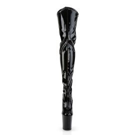 Pleaser FLAMINGO-3000 Black Stretch Patent/Black EU-35 /...