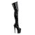 Pleaser FLAMINGO-3000 Black Stretch Patent/Black EU-38 / US-8