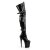 Pleaser FLAMINGO-3028 Black Stretch Patent/Black EU-38 / US-8