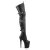 Pleaser FLAMINGO-3028 Black Stretch Faux Leather/Black Matte EU-37 / US-7