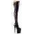 Pleaser FLAMINGO-3050 Black Stretch Patent/Black EU-37 / US-7