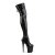 Pleaser FLAMINGO-3050 Black Stretch Patent/Black EU-37 / US-7