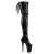 Pleaser FLAMINGO-3063 Black Stretch Patent/Black EU-36 / US-6