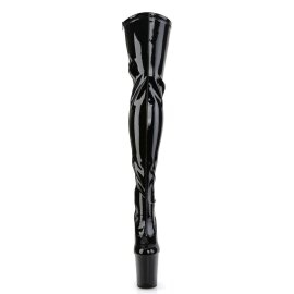 Pleaser FLAMINGO-3063 Black Stretch Patent/Black EU-38 /...