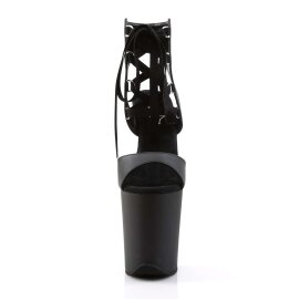 Pleaser FLAMINGO-800-14 Black Faux Leather/Black Matte...