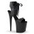 Pleaser FLAMINGO-800-14 Black Faux Leather/Black Matte EU-39 / US-9
