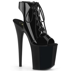 Pleaser FLAMINGO-800-20 Black Patent/Black EU-35 / US-5