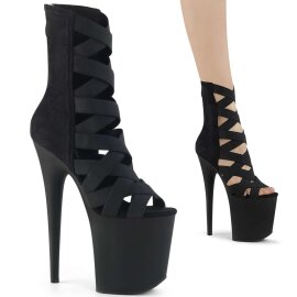 Pleaser FLAMINGO-800-24 Black Elastic...