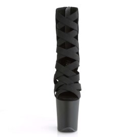 Pleaser FLAMINGO-800-24 Black Elastic...