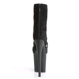 Pleaser FLAMINGO-800-24 Black Elastic Band-Microfiber/Black Matte EU-38 / US-8