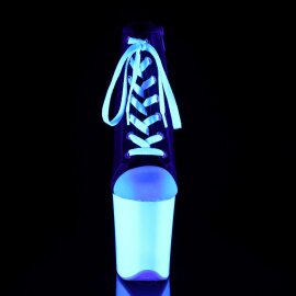 Pleaser FLAMINGO-800SK-02 Black Canvas/Neon White EU-35 / US-5