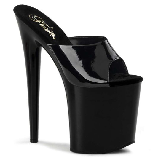Pleaser FLAMINGO-801 Black Patent/Black EU-37 / US-7