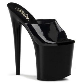 Pleaser FLAMINGO-801 Black Patent/Black EU-37 / US-7